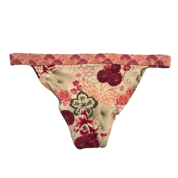 Victoria’s Secret Bikini Bottom Colorful Two Patterns with Florals Size S - Picture 3 of 4